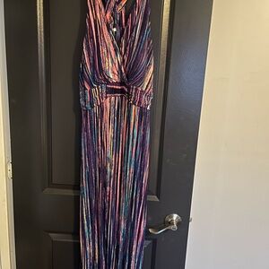 Soma Vibrant Striped Halter Maxi Dress